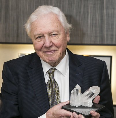 NHM_WPY's tweet image. 'What we do in the next few years will profoundly affect the next few thousand years.'

Congratulations again to champion of the natural world #SirDavidAttenborough for receiving his Crystal Awards honour at #WEF19 last night.