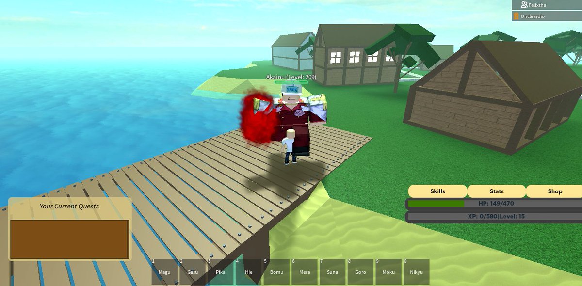 Uncleardiorbx On Twitter A Screen Shot Of An Npc About To Release A Lava Fist For My Game South Blue Robloxdev Roblox - roblox akainu