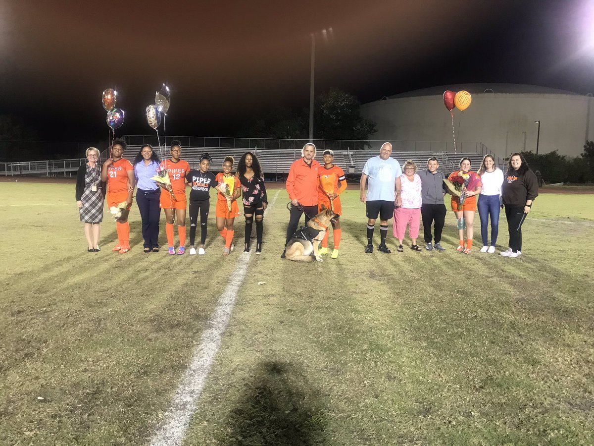piperprincipal's tweet photo. The soccer team celebrated seniors last week at the game. Family and friends escorted these senior scholar athletes out on the field during a beautiful ceremony applauding their dedication to the team. #BigPictureReady #PiperMindset https://t.co/3vXD4irA9l