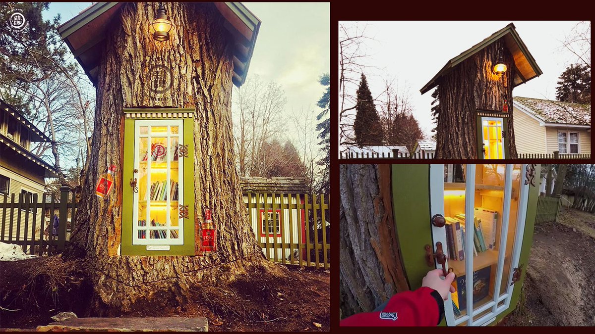 JINGBrand's tweet photo. Even though we live in a connected world, with access to so much knowledge at the click of a button, there’s still something magical, and important, about books... Wait a second, did you find something familiar on this magical tree-library? #Jingstory #Jingjiu https://t.co/GX8zoudxkX