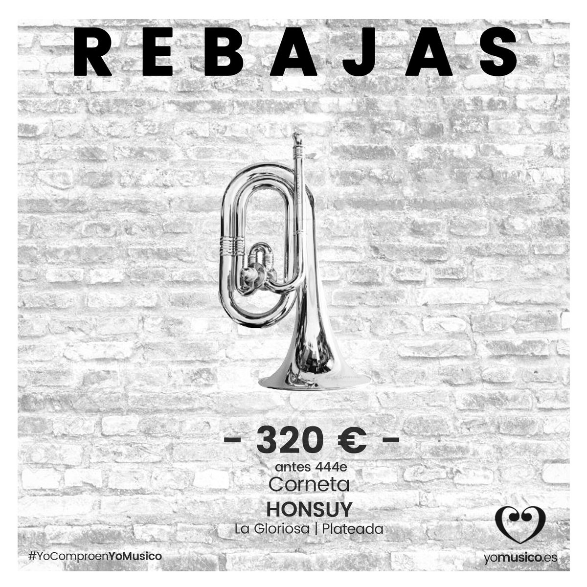 Aún estás a tiempo de conseguir tu nueva Corneta Honsuy Gloriosa al mejor precio. ¿A qué esperas? Haz click en este enlace: tienda.yomusico.es/cornetas/4670-…