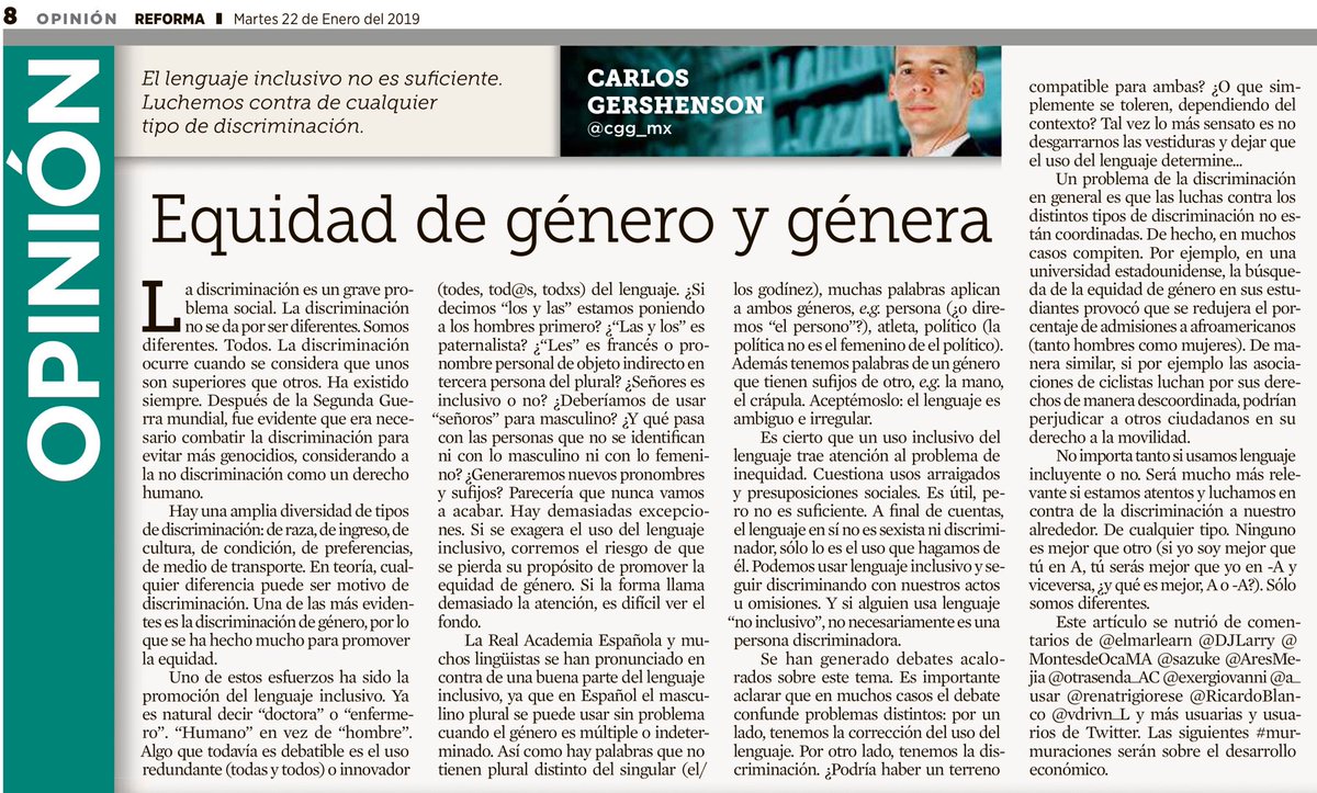 Carlos Gershenson tweet media