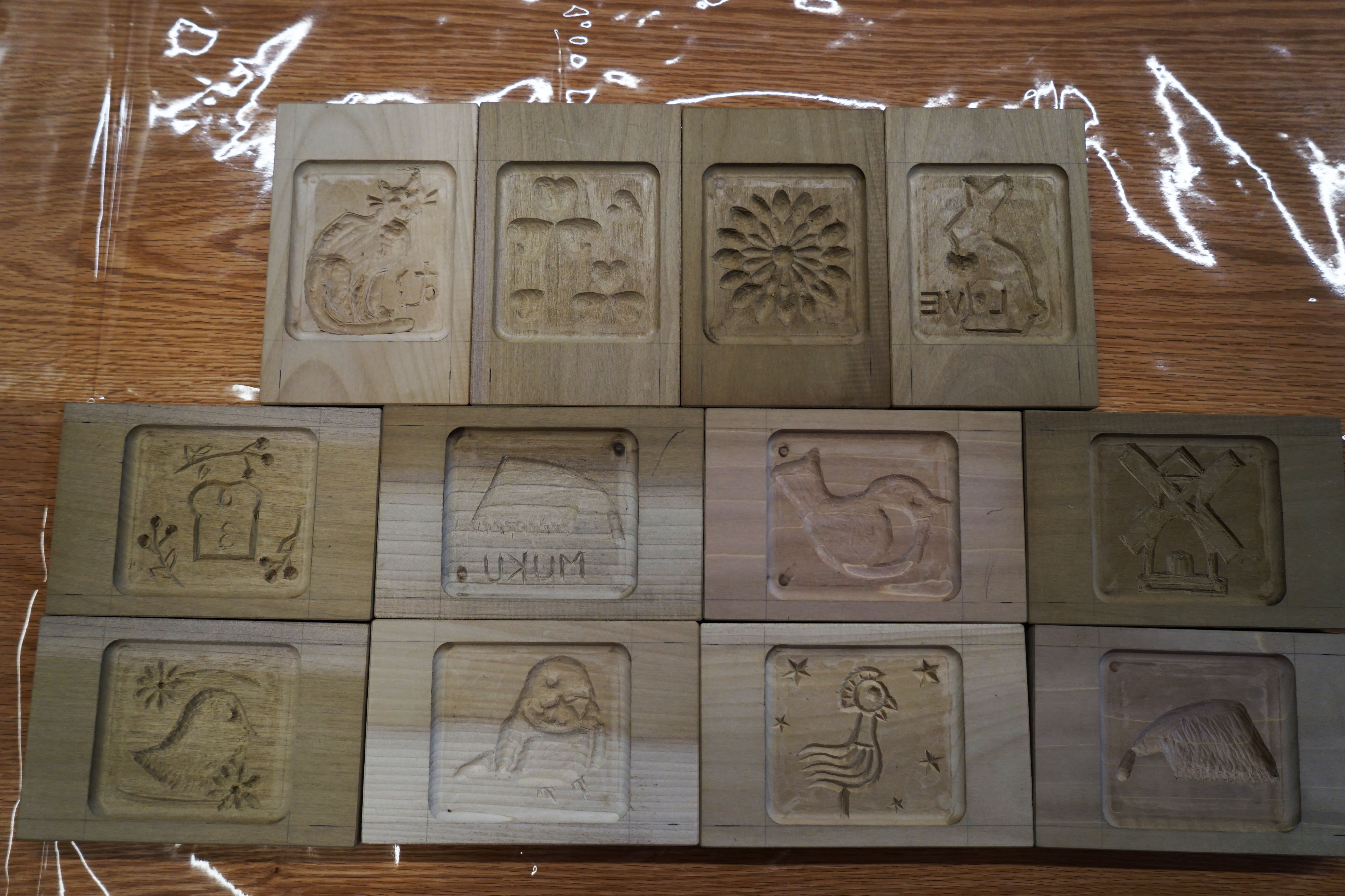 スペキュロス スペキュローズ型 木型 聖ニコラ 手彫り 木型mold