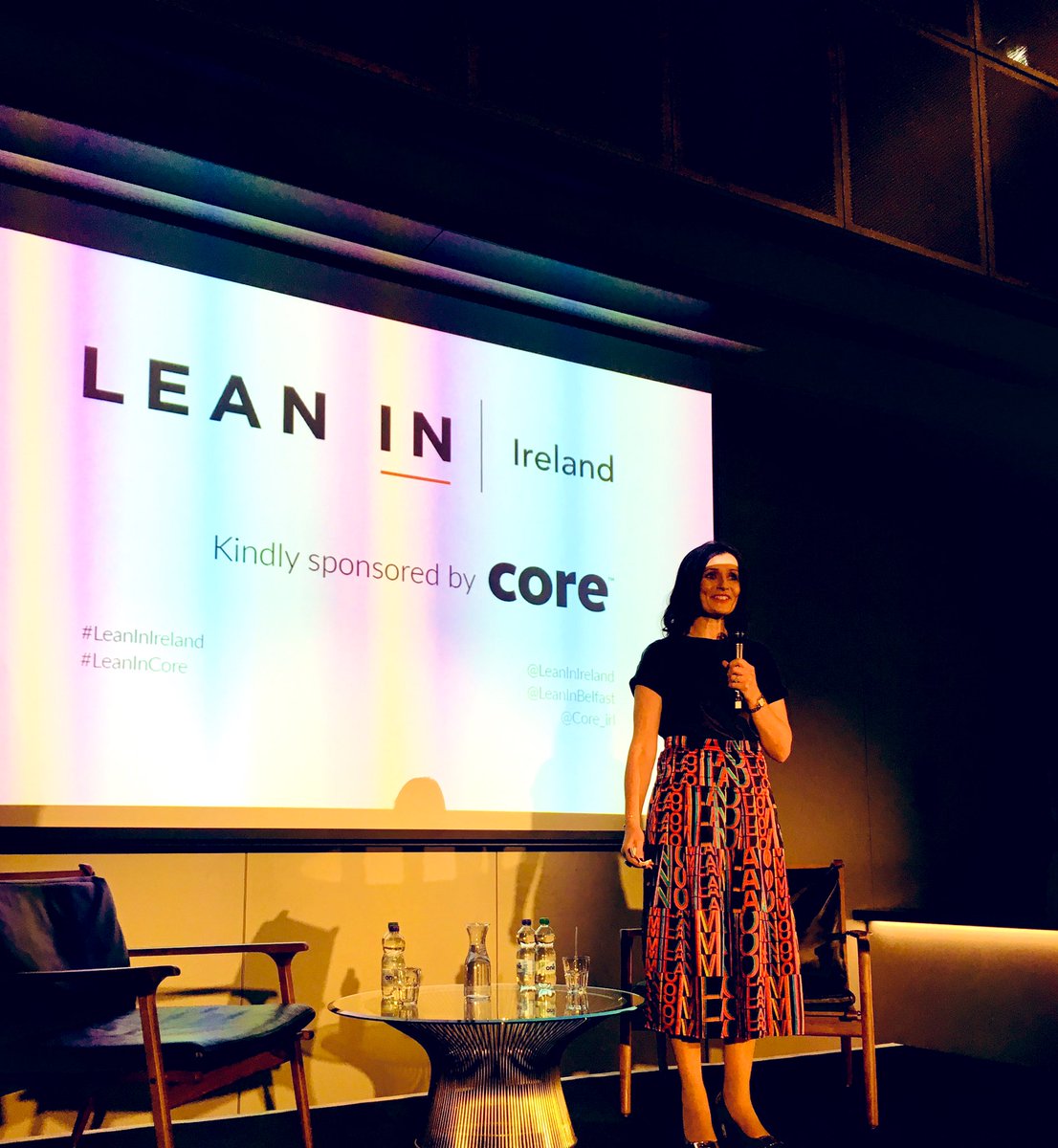 fionafield's tweet photo. So proud to host the @LeanInIreland fireside chat at @core_irl with the inspirational @sherylsandberg and @nualafmurphy #LeanInIreland #LeanInCore https://t.co/36VjuSkMML