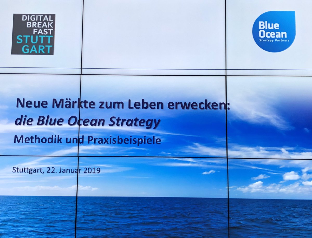 FaSuess's tweet image. Heute #Morgen beim #digitalbreakfast in #Stuttgart zum Thema #BlueOceanStrategy bei der @WRS_GmbH.