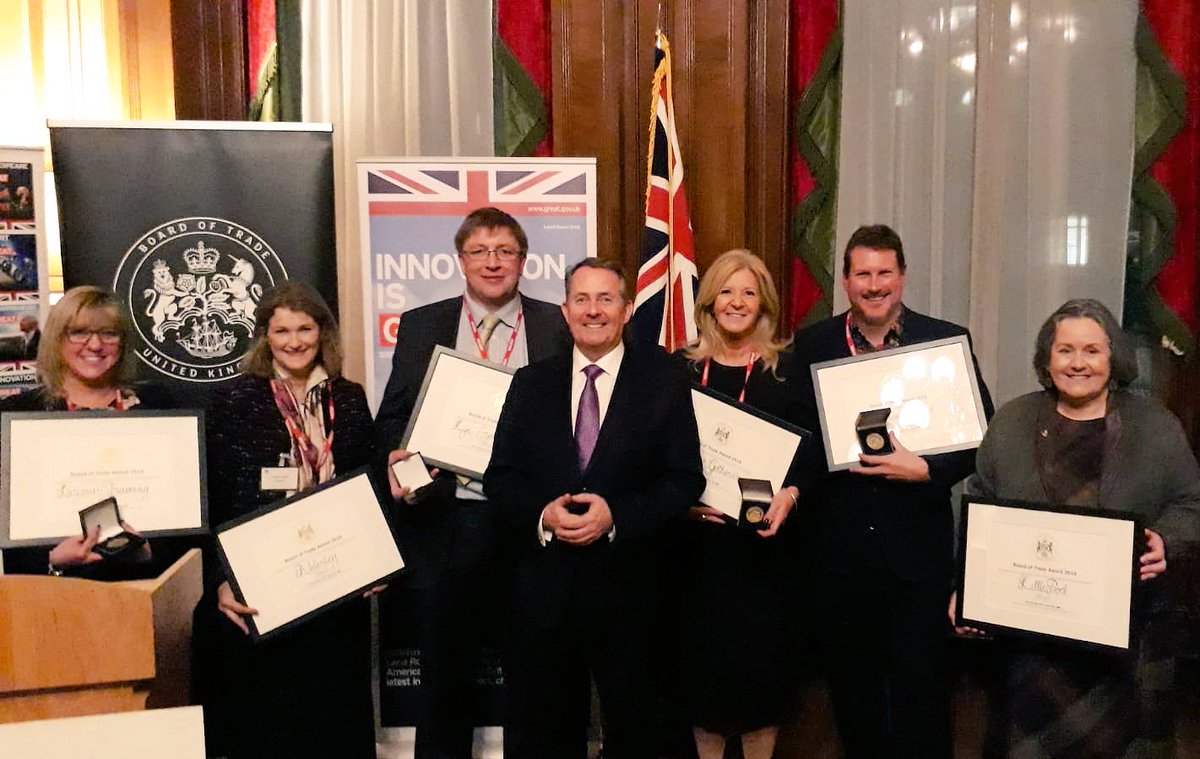 AntoniaRomeoUK's tweet photo. Congratulations to the winning exporters from the London & Southern regions at last night’s @tradegovuk Board of Trade awards - exporting everything from ice-cream & cheese to medical training & games consultancy. #ExportingisGREAT #BOFTAs @liamfox https://t.co/KQy05qeCh7