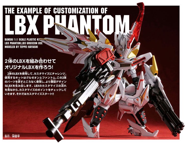 LBXでオリジナルを製作するとき元機体のカラーリングと反対色で塗装