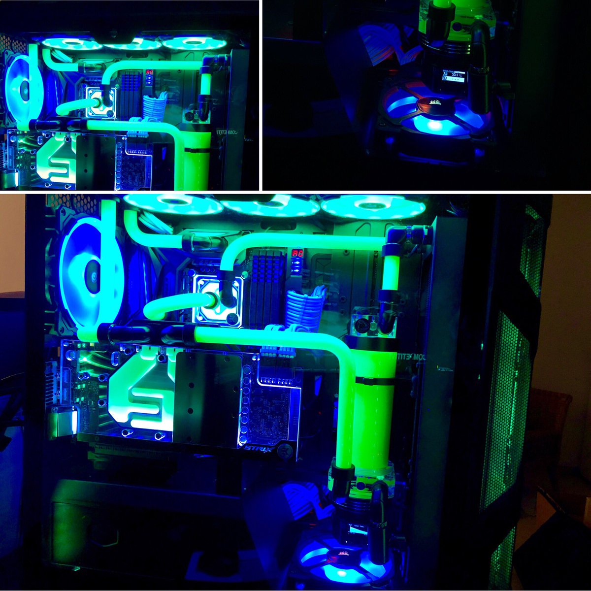 KUFNUKEM's tweet image. @CoolerMaster @CoolerMasterGER look what i did with your fantastic case #customgamingrig #kufiscustomrigs #modding #watercooling
