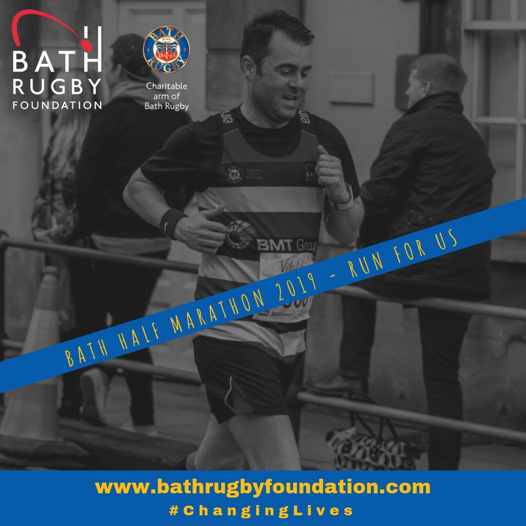 BR_Foundation's tweet photo. We still have places left to run the Bath Half in the colours of @bathrugby and help change young lives in this city. https://t.co/B9EE5rWB6g https://t.co/q1QL6XJVFV