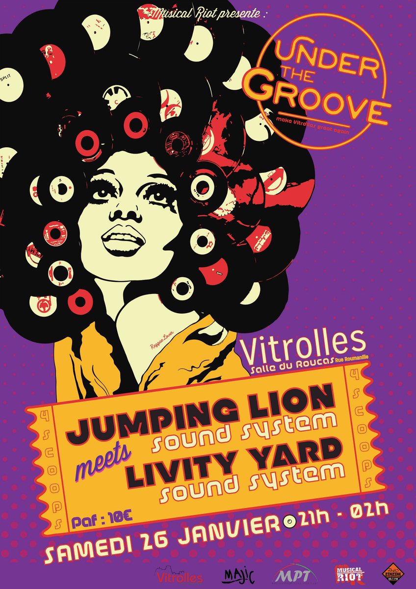 Venez passer un bon moment en écoutant du bon son !!
#underthegroove #vitrolles #roots #soundsystem