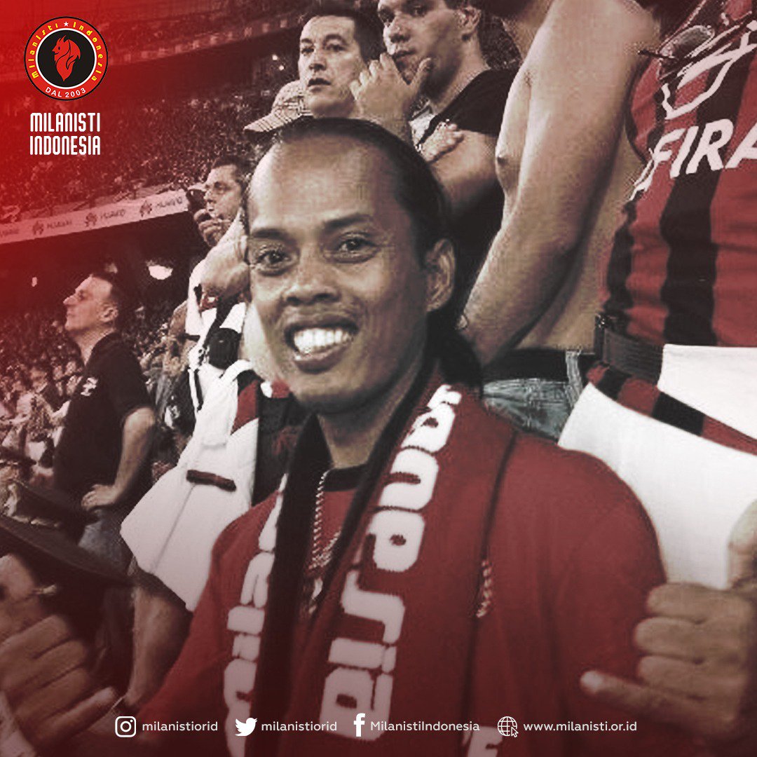 Innalillahi wa Innalillahi Rojiun

Telah berpulang ke Rahmatullah, Sodara kita yang bernama Sodikin atau biasa kita kenal dengan Ronaldikin.Almarhum semasa hidupnya sering bergabung dengan banyak kegiatan Milanisti Indonesia. Semoga amal ibadah Almarhum diterima di sisi ALLAH SWT