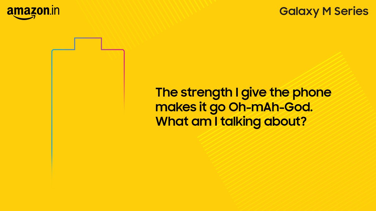 SamsungIndia's tweet photo. Guess the feature which makes the Samsung #GalaxyMSeries so unstoppable.
Comment down below and stand a chance to win new M Series. Know more: https://t.co/EPNqSsdMgH  
#IMPOWERD https://t.co/ZnFdKTU5L6