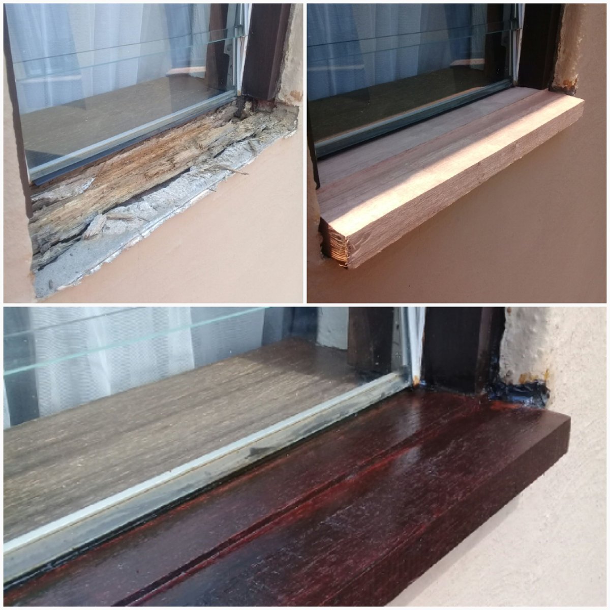 acetimber1's tweet image. Rotten window sill replaced. 
#TIMBERREPAIR #TIMBERCARE 
acetimber.co.za 
brian@acetimber.co.za