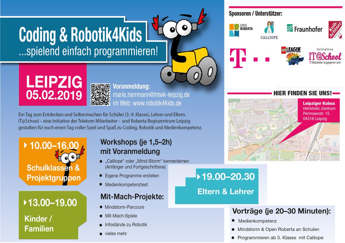 Telekom Karriere Pa Twitter It School Calliope An Alle Schuler Lehrer Eltern Lust Auf Einen Voller Spass Mit Coding Robotik Dann Seid Dabei Erlebt Am