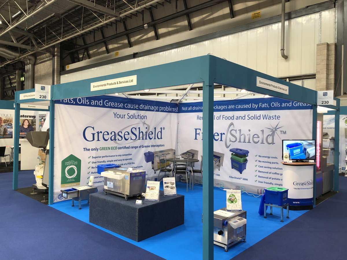 #GreaseShield is ready for #ProfessionalKitchenShow in NEC #Birmingham. Come and say hello to the team at stand 230!