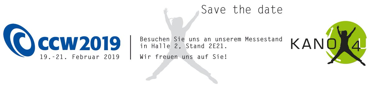 KanoModell's tweet photo. CCW 2019 - wir sind dabei! An neuer Location in Halle 2, Stand E21. Jetzt Termin vereinbaren! #ccw2019  #stayconnected https://t.co/DXs3lqAjDX
