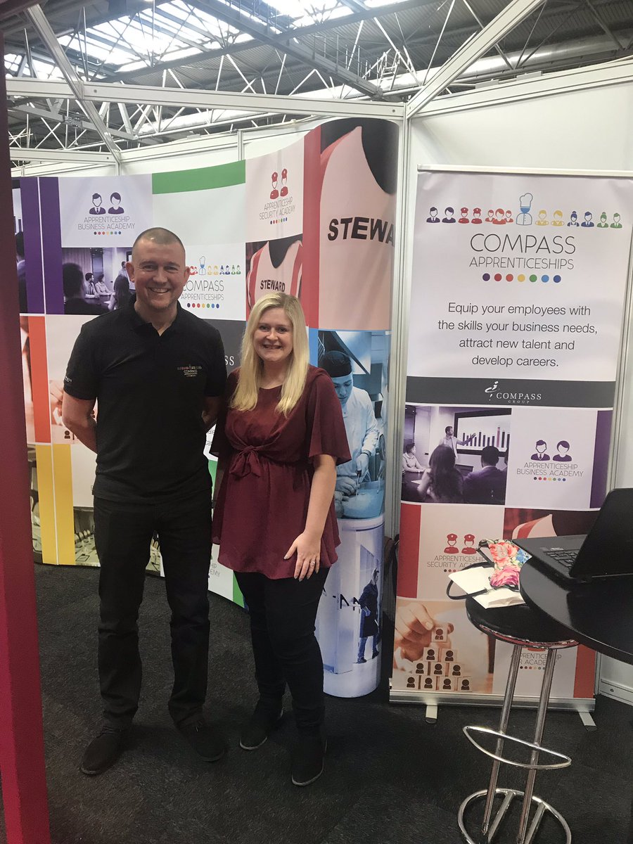 compassgroupuk's tweet photo. If you’re visiting @ProfKitchenShow today, stop by stand 1130 to find out all about our Compass Apprenticeships. Barry &amp; Kirsty are on hand to answer your questions! 
#Compasschefs #teamCompass #Compasslife @CGUKApprentices https://t.co/ggeEwJIeCa