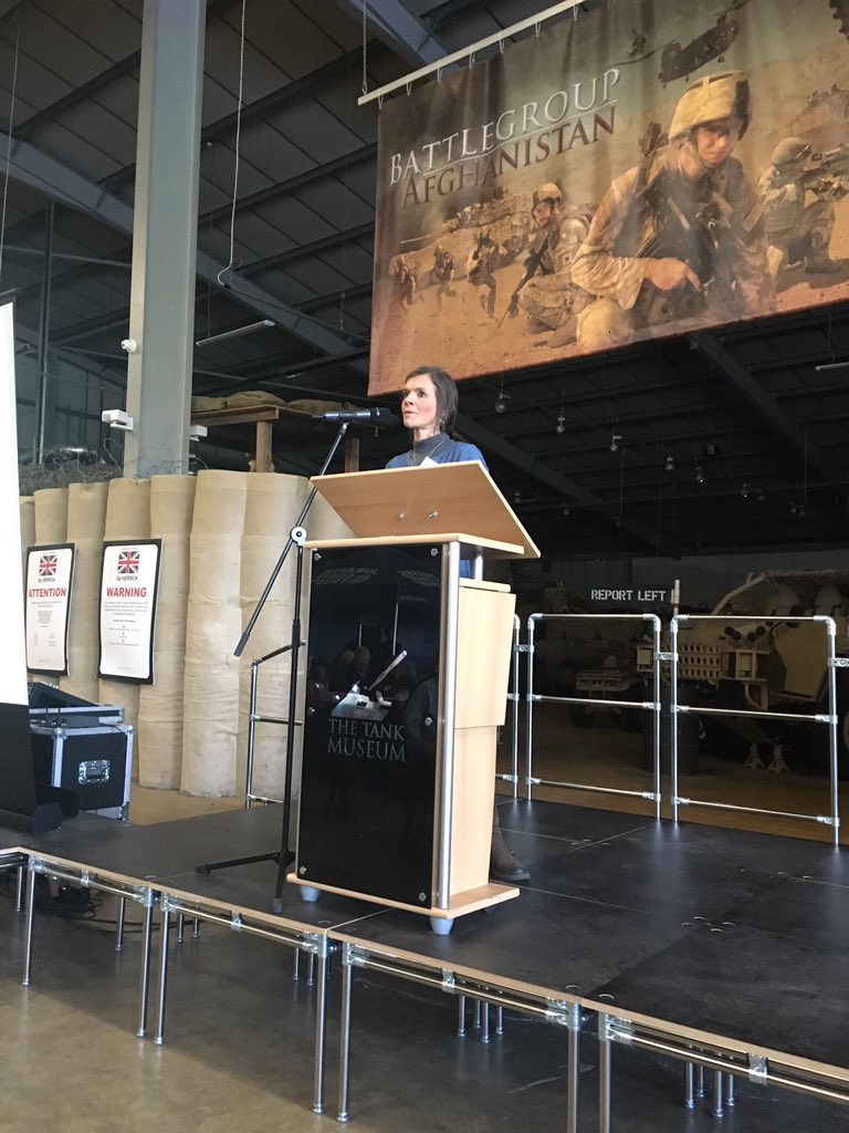 Our Chair, Alex O Dwyer introducing our #jurassicjanuary business conference at the <a href="/TankMuseum/">The Tank Museum</a>