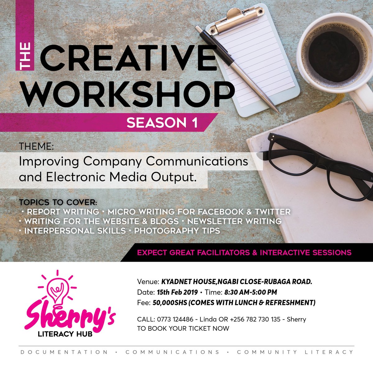sherry_hub's tweet photo. Exciting opportunity at The Sherry Literacy Hub.  New job entrants,Existing Professionals, Private sector and Civil  Society Teams, something is up for grabs here. Call Now to book your  slot! https://t.co/lViAf9vbHw
