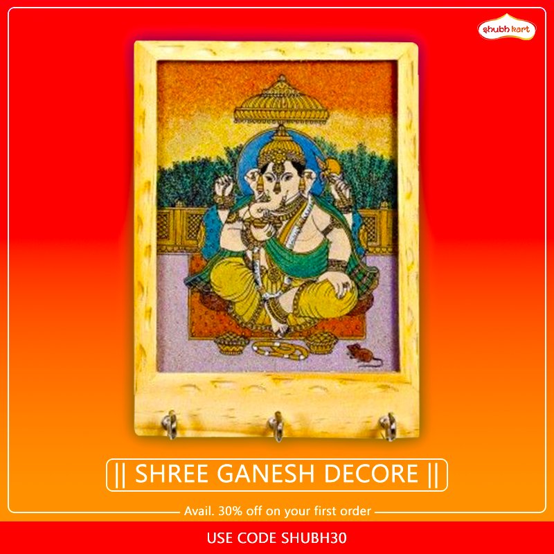 Get this decorative wooden key hanger with Ganesha painting
Buy now at bit.ly/2RDwSCt
30% off on 1st order, use code: SHUBH30

#Shubh #WoodenHanger #Keyhanger #Ganpati #ganesha #God #Wood #HomeDecor #omkar #OM #Decor #woodeitems #Offer #Paintings #art #DecorArt #Carved