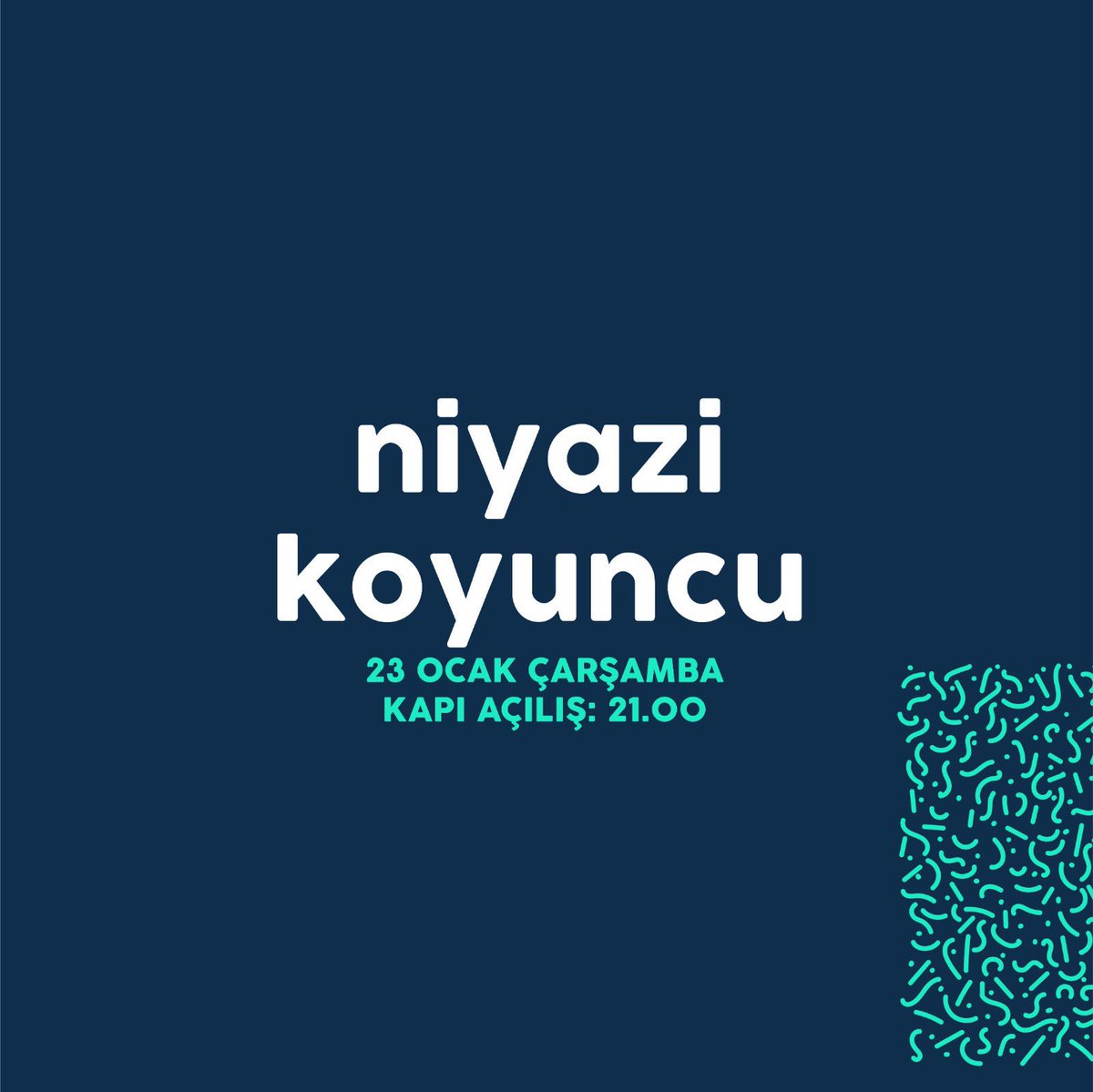 Dinleyicisine Türkçe, Lazca, Gürcüce, Megrelce ve Hemşince şarkılarla seslenirken, hayran kitlesini de gün geçtikçe daha geniş bir halkaya yayan Niyazi Koyuncu, birbirinden güzel şarkıları ve ruhunuza dokunacak sesiyle, 23 Ocak Çarşamba akşamı Route Denizli sahnesinde!