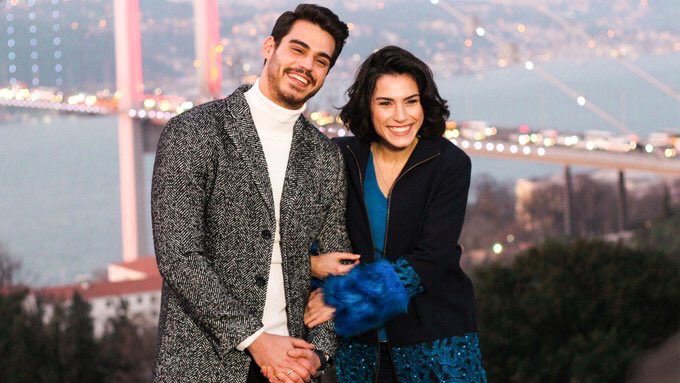 #KimDahaMutlu via instagram! 🎬💙 #SerenayAktas #HasanDenizyaran