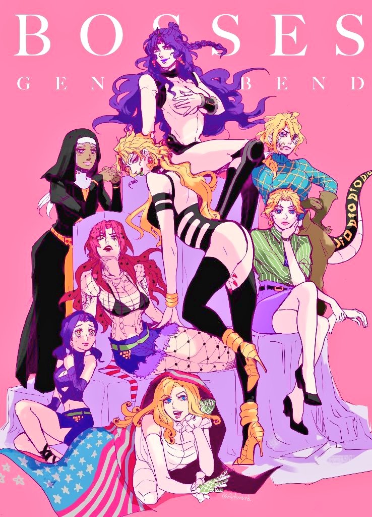 全 體 版 本 Genderbend for JOJO's villains. ラ ス ボ ス 荒 木 荘 女 体 化 ジ ョ ジ ョ 女 ...