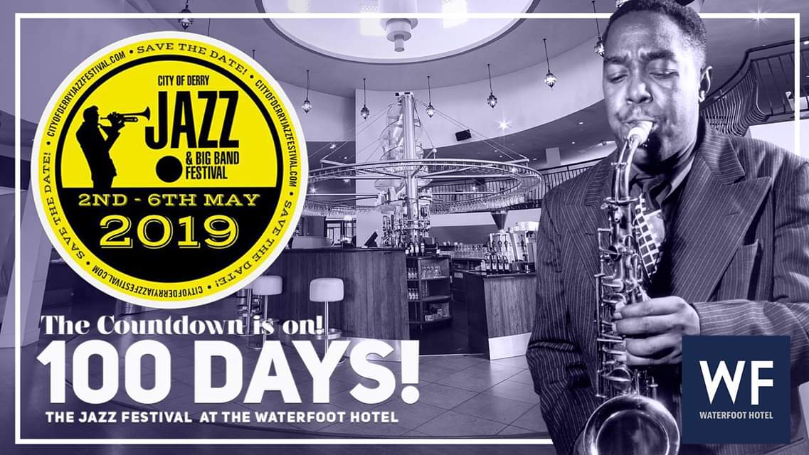 ⏲⏲⏲ TICK TOCK!!! ⏲⏲⏲
Only 100 days until the #derryjazzfest and we are soooo excited here at #waterfoothotel  🤗 #savethedate #derry