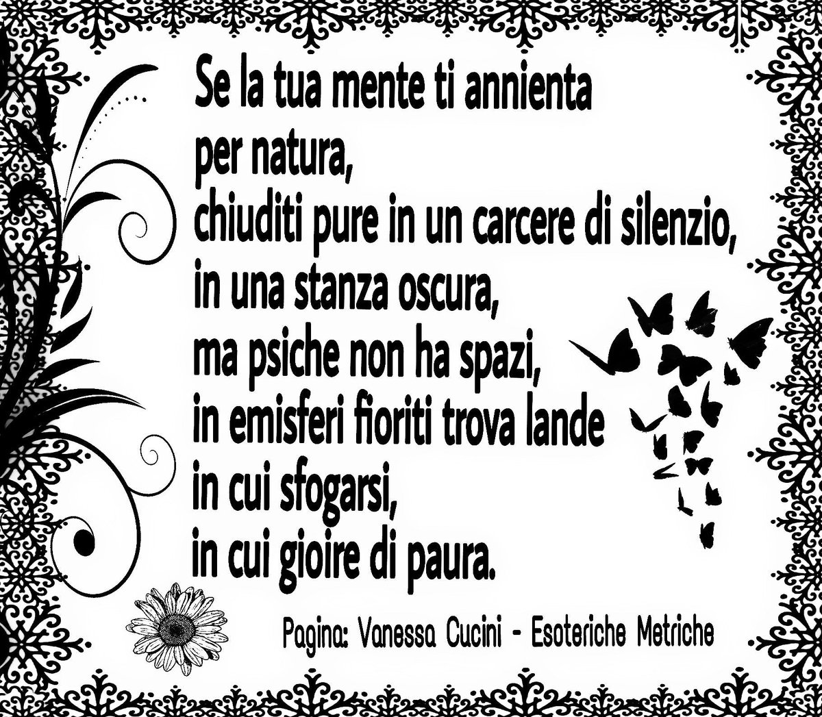 VMetriche's tweet photo. Raccolta Poetica: Nei meandri miei più tetri
(Lupi Editore)
Disponibile in versione cartacea ed e-book in tutti gli Store e Online.
#CasaLettori #VentagliDiParole #MartedìPoetico #ScrivoArte #Ebook #Book #Libri #Poesie #Lettori #Leggere #Psiche #Farfalle #Pensieri #Scrittura https://t.co/SvD03V7dZl