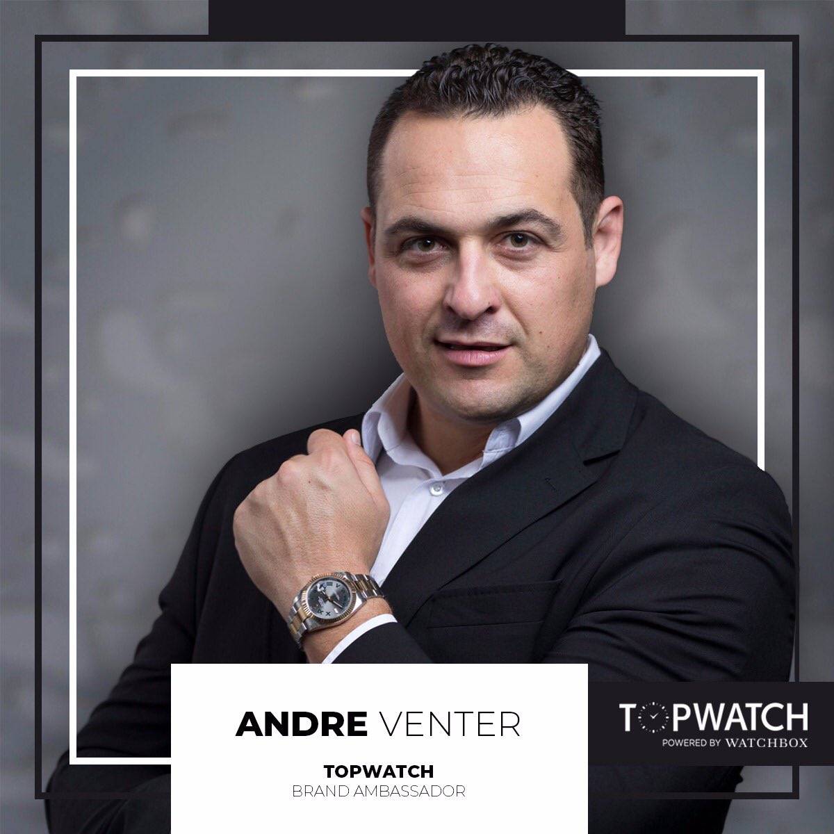 Guess who joined the #TopWatchSA Team! Welcome onboard Andre Venter! #TopWatchAmbassador