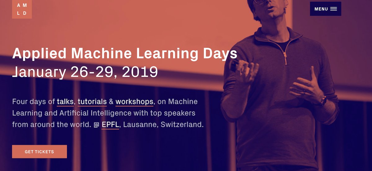Innovaud's tweet photo. Applied Machine Learning Days starts on Saturday! Learn more about this promising #VDtech event: https://t.co/sJvTqILa6O cc  @appliedmldays @marcelsalathe https://t.co/ohFBQv52DR