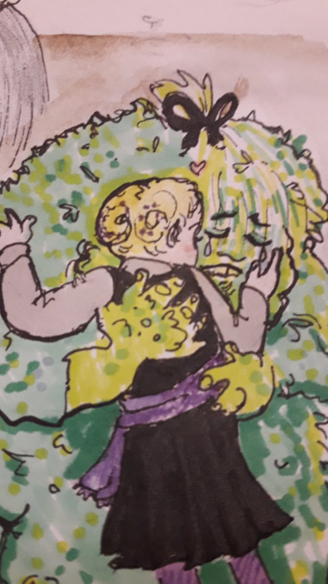 TypicalWatson's tweet photo. Would you, could you, ever hug a swamp troll?  (Reposting because Instagram is being werid about uploading to twitter again) sketch/work inprogress #spoilers #worstwitch #swamptroll @cbbc https://t.co/sYUZmprUSR