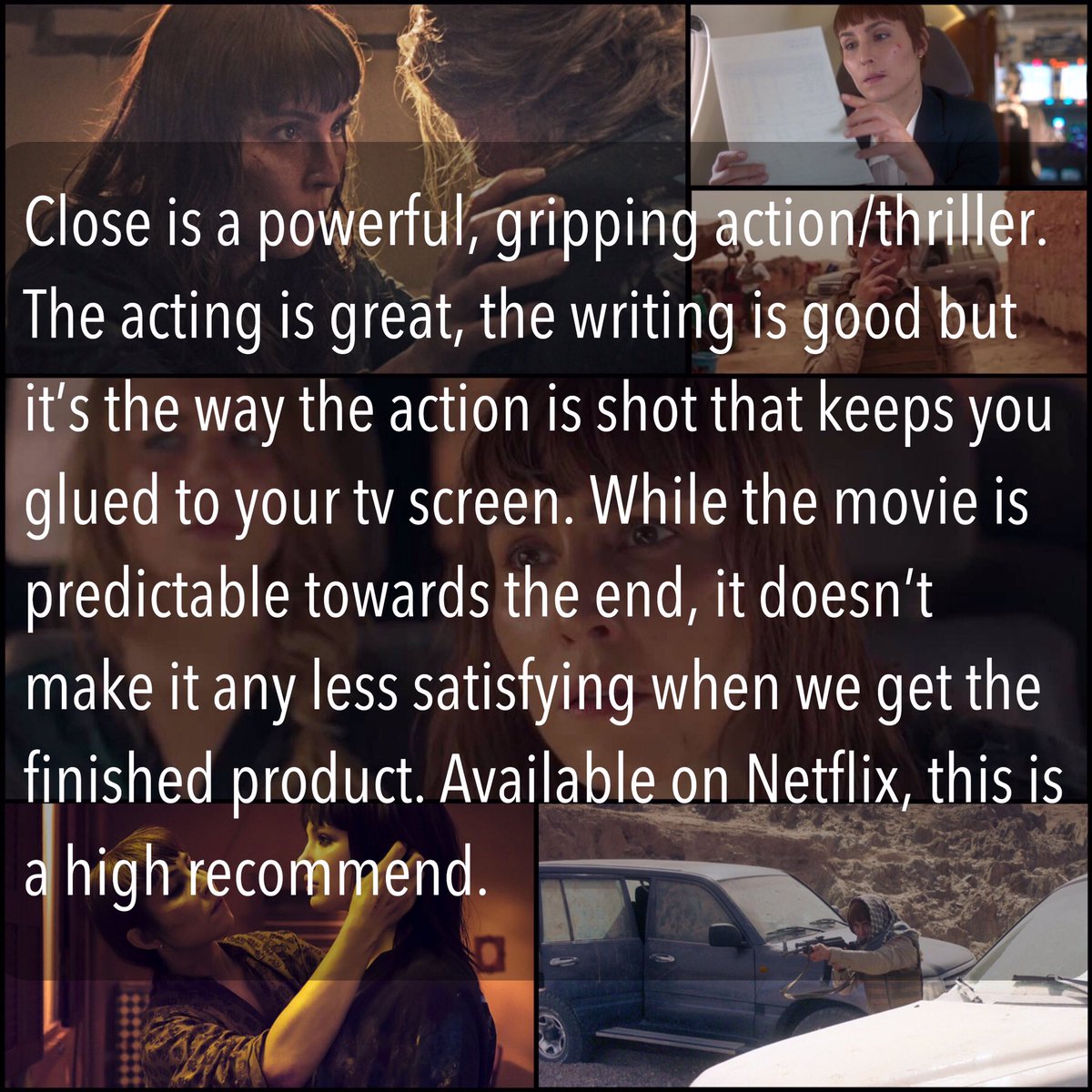 TheSpoilerSteve's tweet photo. Close - 92%
•
•
#moviereview #spoilerfreereview #film #spoilerfree #filmreview #thespoilersteve #spoilersteve
#close #closemovie #closefilm #closenetflix #noomirepace #oliviajewson #abdellatifchaoqui #sophienelisse #indiravarma #vickyjewson https://t.co/eR6PDWg80C