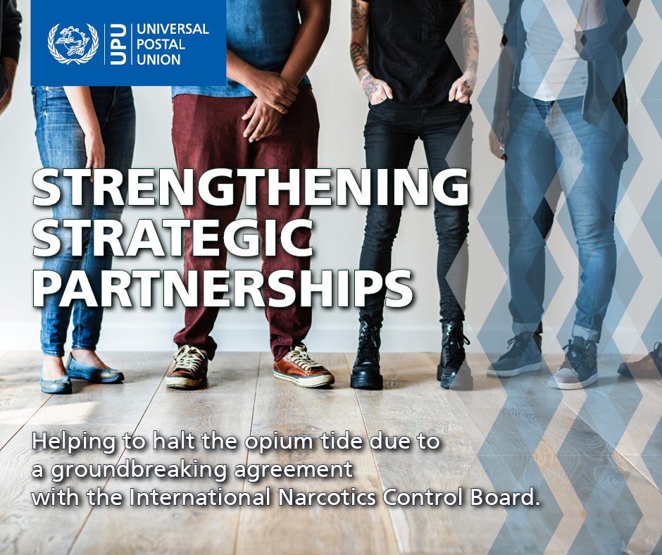 UPU_UN's tweet photo. #LookingBack2018: @UPU_UN strengthened its strategic partnership with the International Narcotics Control Board (INCB) by trailblazing a memorandum of understanding to help halt the opium tide. Read more 👉🏻 https://t.co/Rioaw7lY3i and here👉🏻 https://t.co/FEJgiXvSOb @INCB_OPIOIDS https://t.co/J1MXmDnfjz
