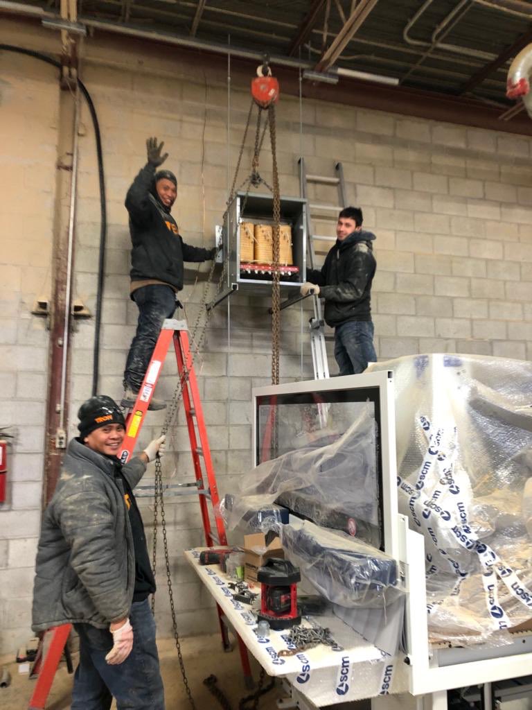 TronInc's tweet photo. #Commercial Project in progress 👍 Ceiling Suspensed 45KVa #Transformer. | https://t.co/YoLZcEzcFs - 647.545.8766 📞 #TronElectrical https://t.co/NlD6y71i34