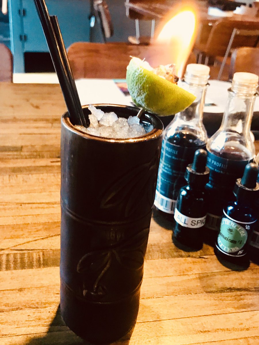 Tiki Tuesday is happening! $6 Volcano Cups + $2 🌮 at Norman’s original cocktail bar!
