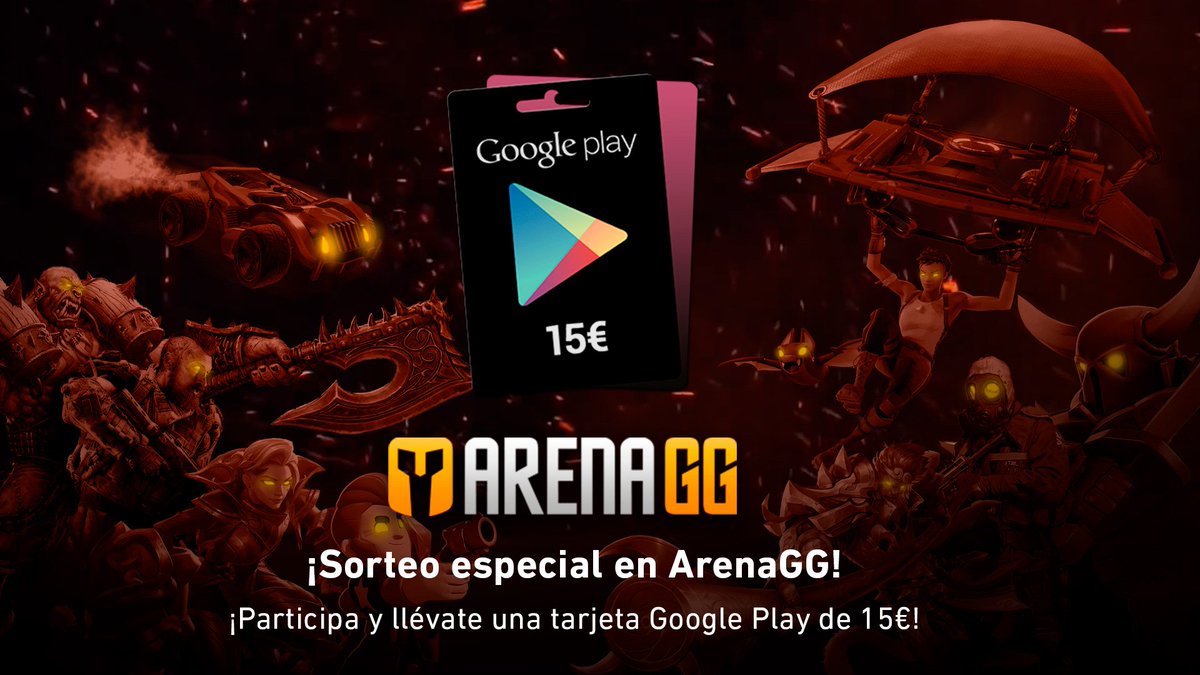 ¡Para hacer la espera más amena lanzamos un sorteo de una tarjeta Google Play de 15€ hasta el 25/01 para celebrar el nuevo proyecto de ArenaGG! Requisitos:

✅Seguir <a href="/ArenaGGes/">ArenaGG</a>
✅Hacer RT a ESTE tweet
✅Estar registrado en ArenaGG.com

Bases: ow.ly/iVIA30n1GKv