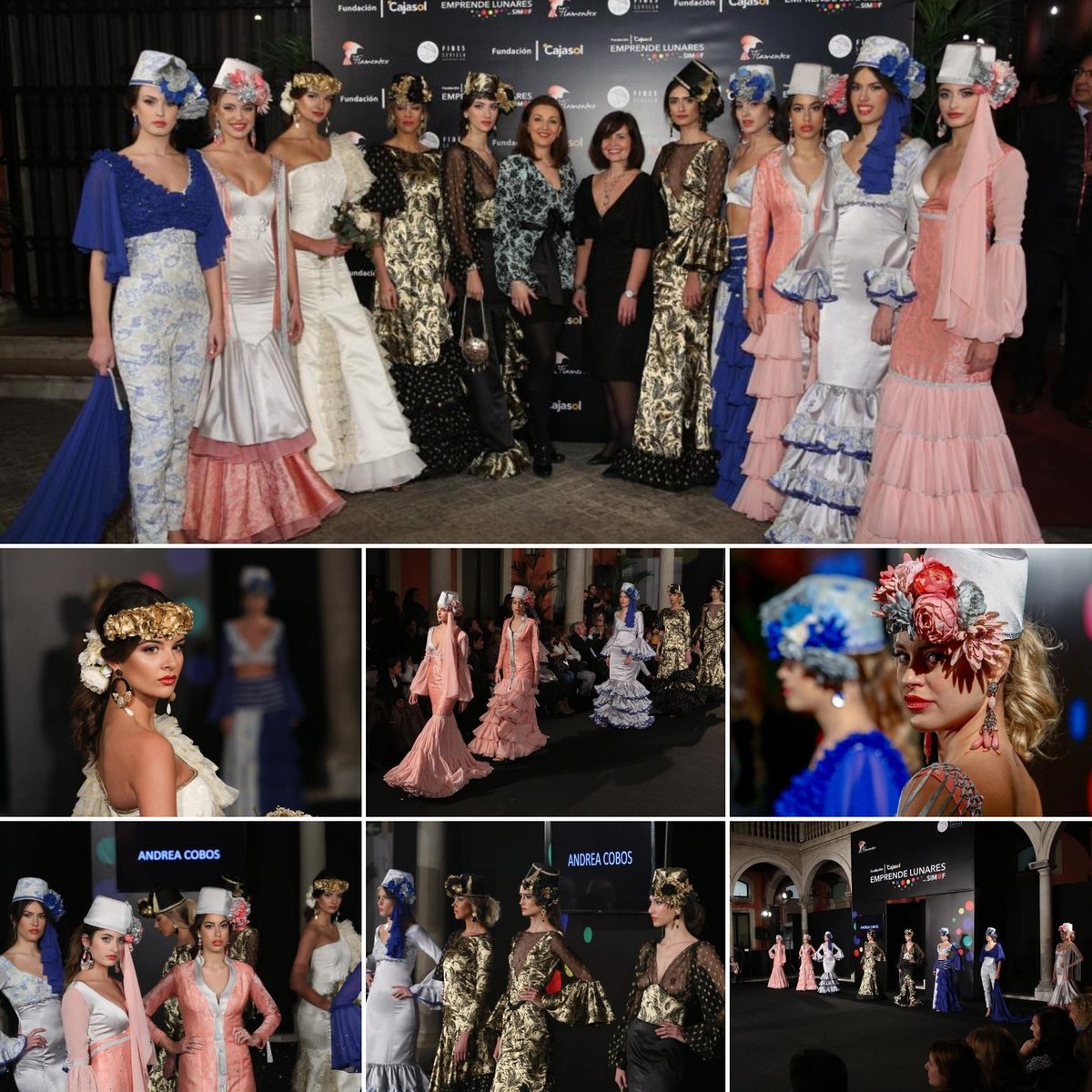 Desfile de Andrea Cobos con su colección 'El asombro de Damasco' en #EmprendeLunares2019 desde <a href="/Cajasol/">Fundación Cajasol</a> #Sevilla bit.ly/2W734wD #modaflamenca #modadelsur #emprendelunares #Sevillahoy