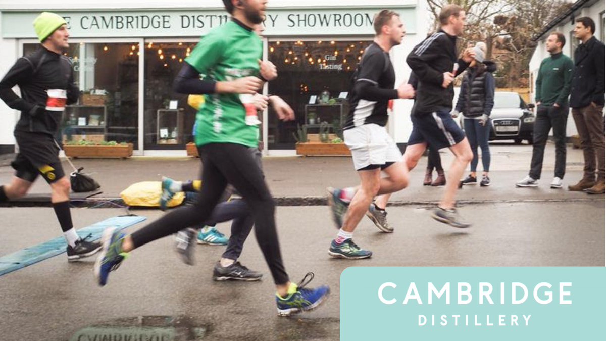 CambridgeGin's tweet photo. If you've got a friend running the @OSBEvents Saucony Cambridge Half Marathon, why not come cheer them on from our Showroom in Grantchester? Our Distillery's at the halfway point of the race – so we'll be open from 9am on Sunday 3rd March serving coffee (and gin!) to supporters. https://t.co/Deoa5wWWlE