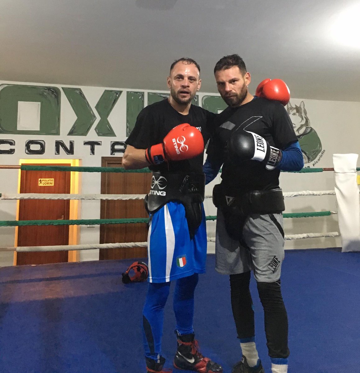 OpiSince82's tweet photo. With two weeks left before his WBO world title fight against Oscar Valdez, @carminemrwolf84 is working hard in the gym! The sparring sessions with former Olimpic bronze medalist Vincenzo Picardi and former BBBC Central Area title holder Paul Economides are showing good signs! https://t.co/AGCFyjF8Zz