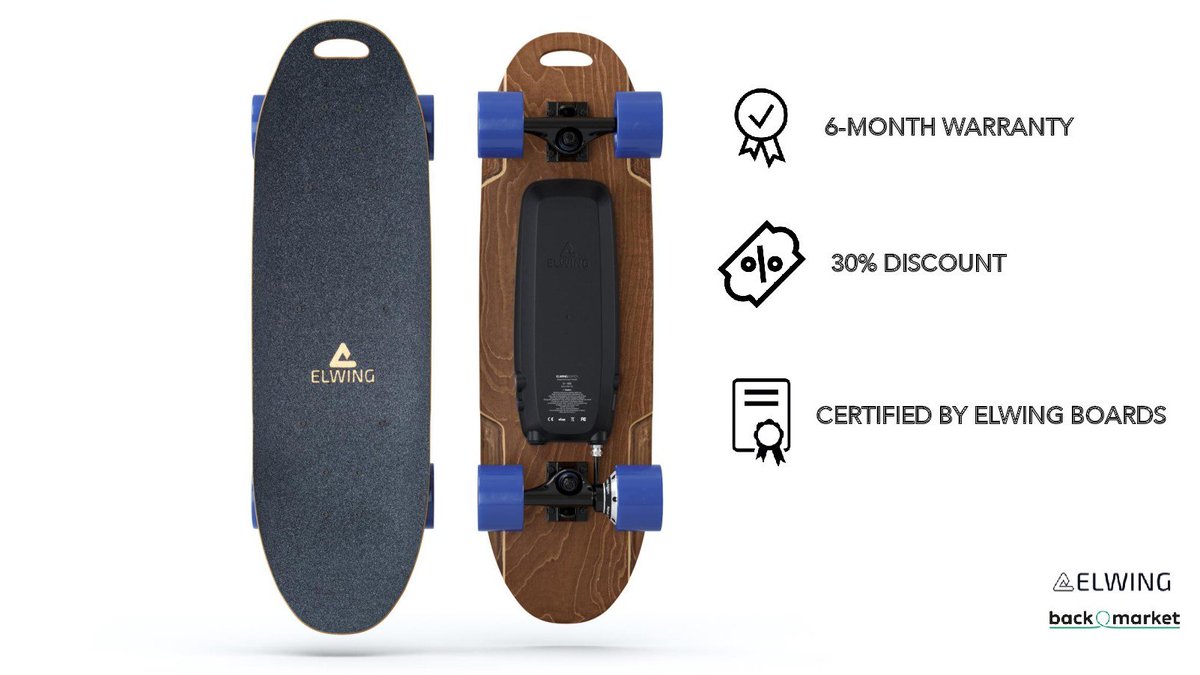 ♻ REFURBISHED ELWING NIMBUS ON BACKMARKET.FR 

With Back Market we’ve set up a recycling process for old Elwing boards. 
You can now adopt refurbished Nimbus certified by Elwing Boards here: bit.ly/2HAdSzU

> 30% discount 
> 6-month warranty
> 100% good as new