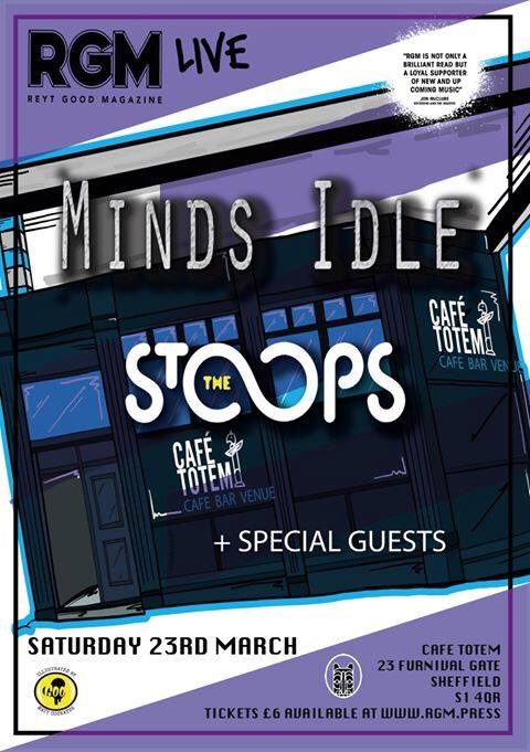 thestoops's tweet image. Can't wait for this one! Supporting Minds Idle at @CafeTotem on Saturday 23rd March! 

Gonna be a big one! Message us for tickets, or purchase here: tinyurl.com/y7s2oww4 @aroundyorkshire #SheffieldIsSuper