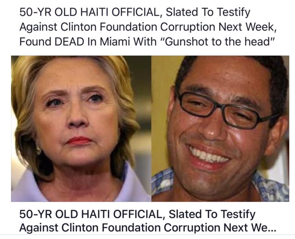 poetWOAgun's tweet photo. @nwgoboating Yeah Clintons got caught red-handed in Haiti &amp; it looks like pretty bad sh*t they did to them but news media has been covering &amp; hiding Hillary’s crimes from being reported in USA

A #RICOact investigation is needed Immediately
@POTUS #KAG #QAnon #MAGA #Q #LaserFocusedDistraction https://t.co/VmudY2katw