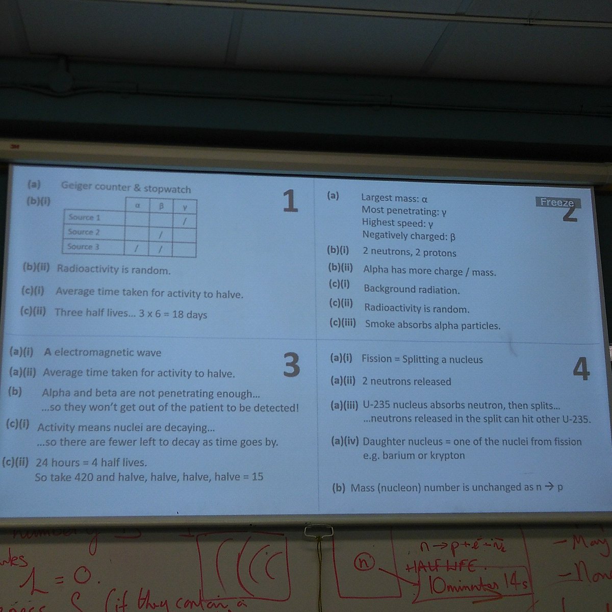 Radley Physics On Twitter Igcse Revision Programme Topic Test Radioactivity Particles Condensed Mark Scheme All On One Slide Can Either Be Printed Or Projected Ht Drjimchampion Https T Co I1oqd7my3q