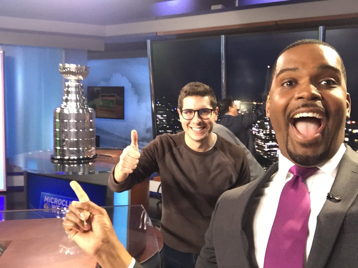 MarcusNBC's tweet photo. Look who is making an appearance on #TodayInTheBay this morning!!! No, not super producer @jaggipsontv , but #TheStanleyCup !! It’s #NHLweekend https://t.co/kjMKugjVoh