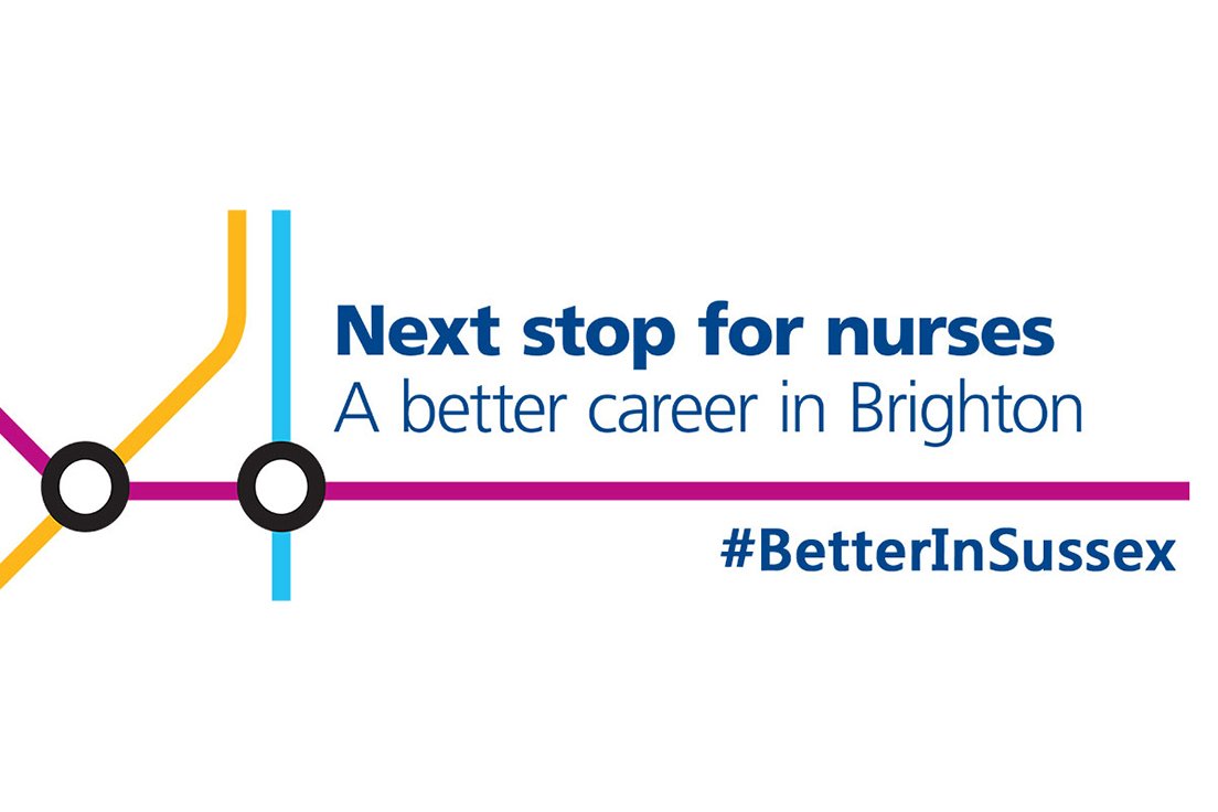 BSUH_NHS's tweet photo. Tired of the #dailycommute ? We can offer you a better career in nursing. Find your #happiness at BSUH #BetterInSussex @TfL https://t.co/UGKdfUHXTB