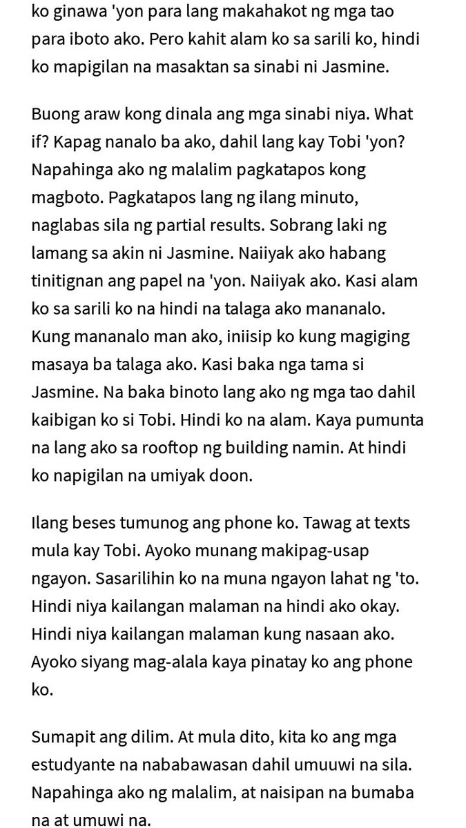 Iniisip Nya Lang Kasi Sarili Nya In Englis