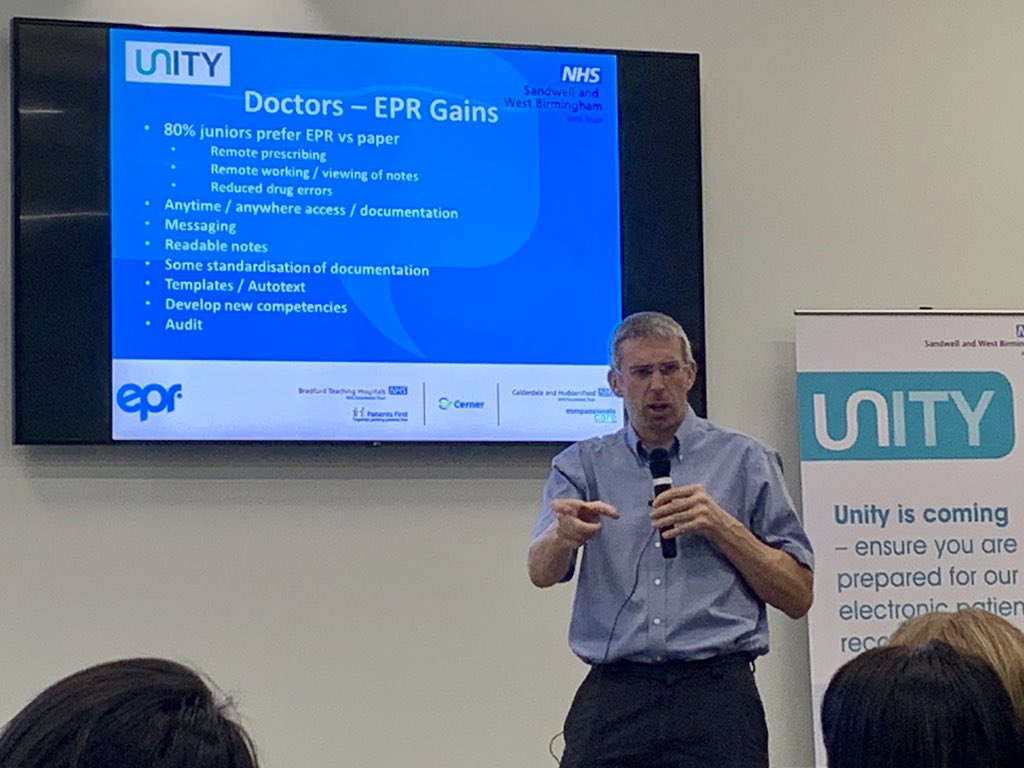 Leong Lee (@drleonglee) on Twitter photo The gains of Electronic Patient Records for doctors. First you have to go through the pain. Fantastic talk by Dr Alistair Morris from Calderdale. #unityepr #swbh <a href="/SWBHnhs/">SWB NHS Trust</a> The gains of Electronic Patient Records for doctors. First you have to go through the pain. Fantastic talk by Dr Alistair Morris from Calderdale. #unityepr #swbh <a href="/SWBHnhs/">SWB NHS Trust</a>
