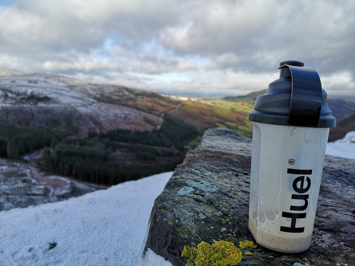 @gethuel enjoying my HUEL on a lovely hike this morning! #hikewales