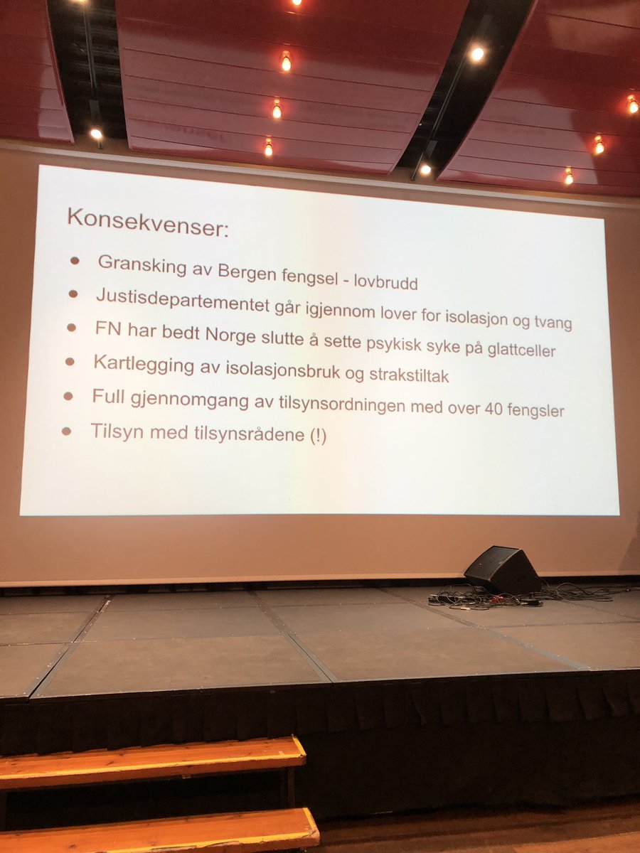 Tilsynsrådene fanger ikke ulovligheter opp. Takk til <a href="/torunnaaroy/">Torunn Aarøy</a> og <a href="/ifredriksen/">Ingrid Fredriksen</a> <a href="/btno/">Bergens Tidende</a> fordi dere ikke gir dere og løfter frem en gruppe mennesker som får dobbeltstraff - ulovlig isolasjon og bruk av tvang <a href="/fagligforum/">Faglig Forum</a> Det skjer noe fremover!